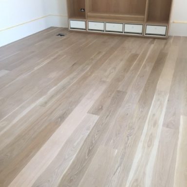 American oak half stained white