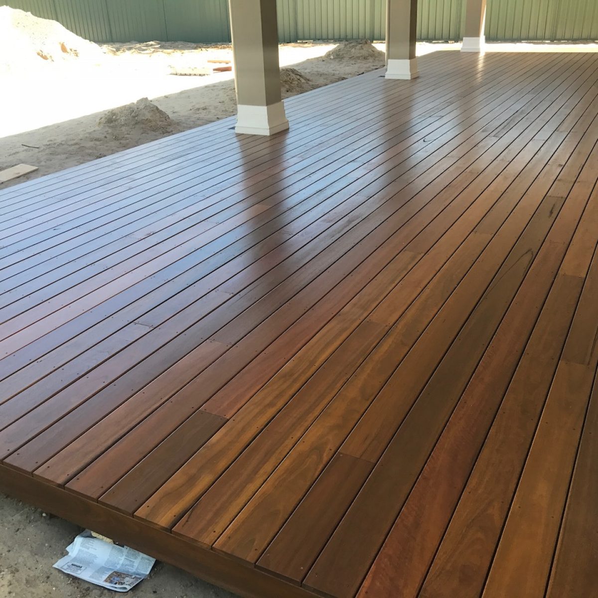 Spotted gum decking