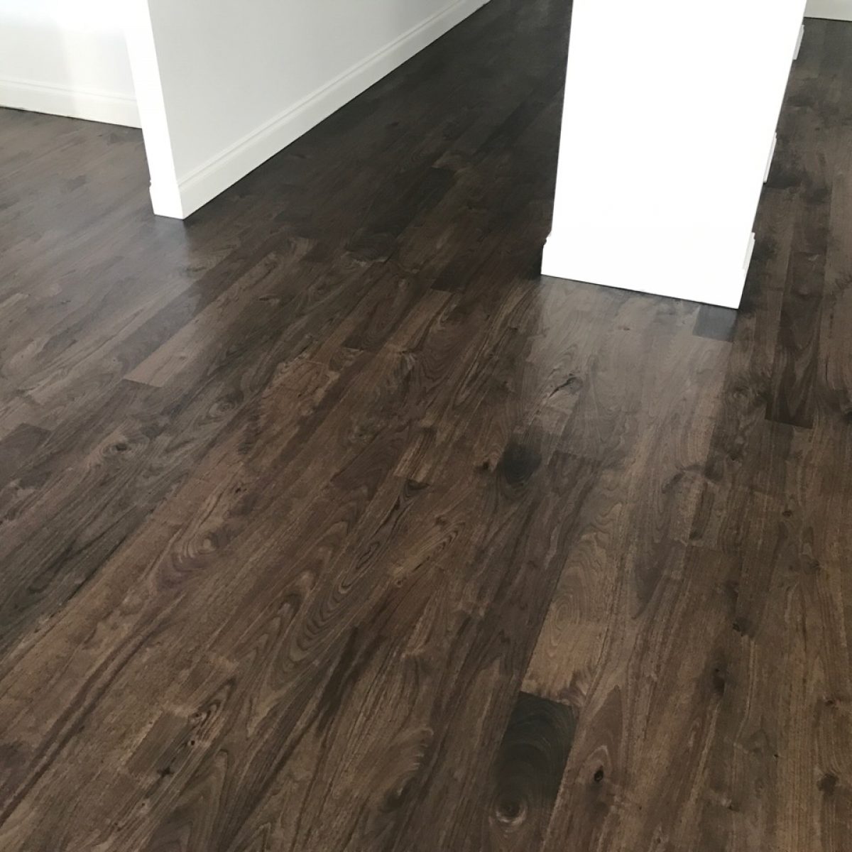 American black walnut stained